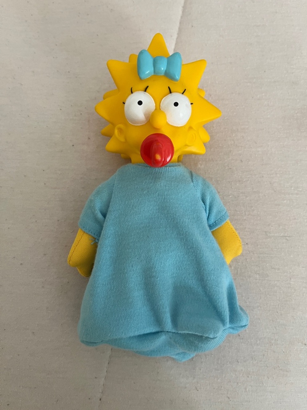 Maggie Simpson Plush Figure - Yellow & Light Blue
